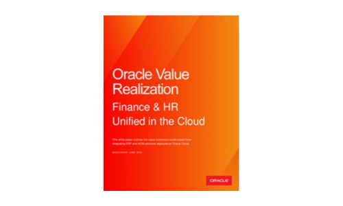 Oracle Value Realization: Finance e HR Unified nel cloud