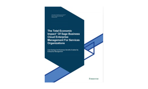 The Total Economic Impact ™ di Sage Business Cloud Enterprise Management for Services Organizations